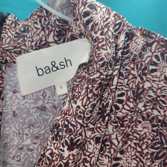 Ba&Sh Womens Floral Long Sleeve Maxi Dress Size 1 Viscose - Picture 4 of 11